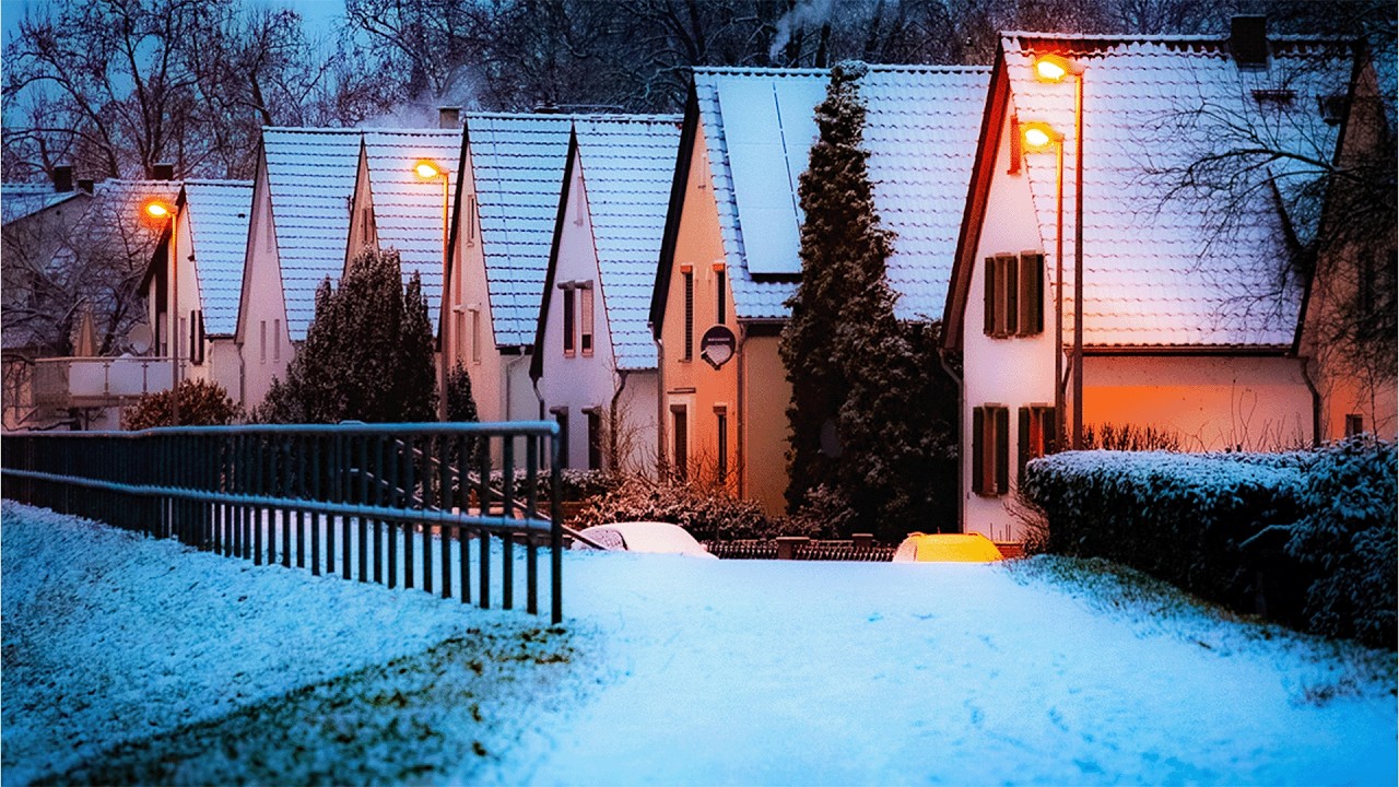 A Snow-Covered Village