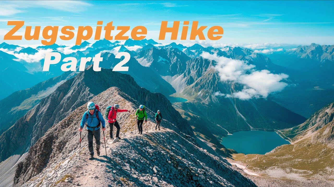 Hikers on the Zugspitze ridge